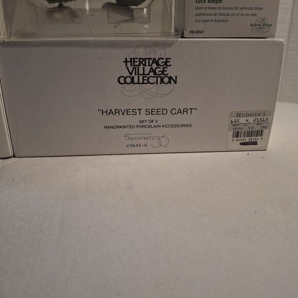 Heritage Village Collection Dickens Lock Keeper & Accessories Set Dept 56 - Picture 3 of 6